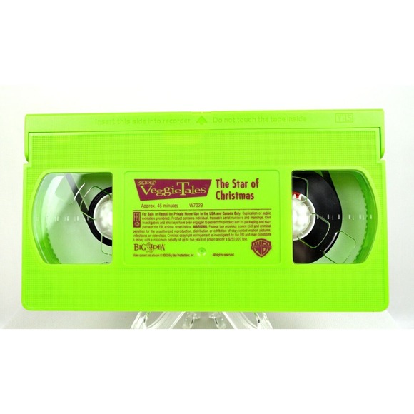 Veggie Tales: The Star Of Christmas Movie 2002 VHS Tape Clamshell Case - Picture 3 of 3